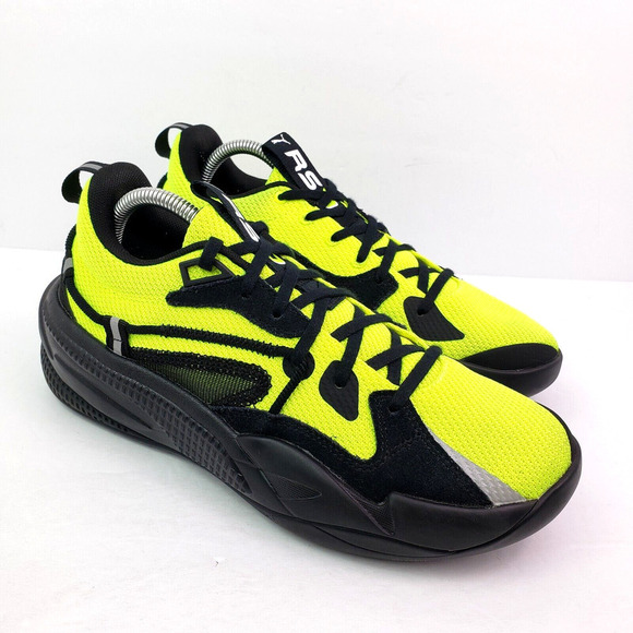 Puma RS Dreamer Time Square J Cole Mens Size 8 Safety Yellow Lime Black Shoes main image 8